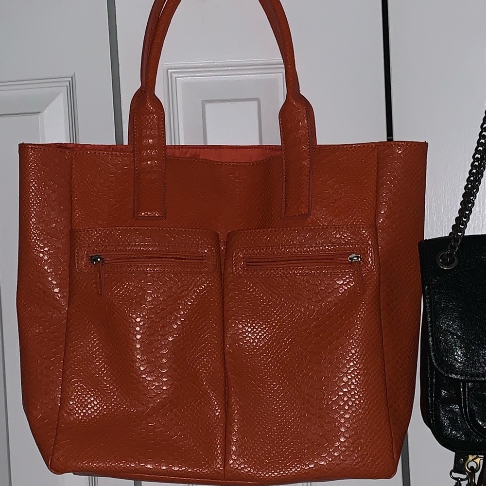 Neiman Marcus leather tote bag